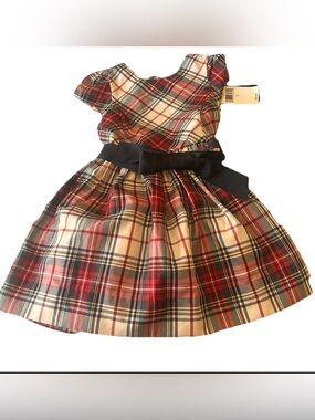 Polo by Ralph Lauren Red, Cream, Black Plaid Dress